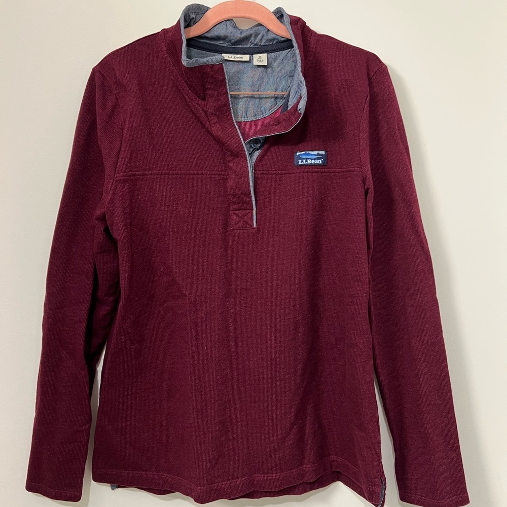 L.L.Bean Soft Cotton Rugby Pullover